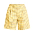 thumbnail image 6 of Karymi Biker Shorts Women High Waist Gingham Bermuda Shorts, Back Elastic Waist Wide Leg Plaid Casual Shorts with Side Pockets, Summer Beach Vacation Shorts Women Clothing, 6 of 6