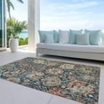 thumbnail image 6 of Addison Rugs Chantille Indoor/Outdoor Traditional Damask Navy Washable Rectangle Rug, 9' x 12', 6 of 6