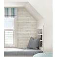 thumbnail image 3 of NuWallpaper Serene Cream Vinyl Peel And Stick Wallpaper, 216-in by 20.5-in, 30.75 sq. ft., 3 of 6