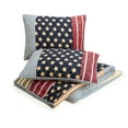 thumbnail image 6 of Modern Heirloom Americana 2-Piece Patchwork Cotton Quilt Set, Blue/Red, Twin/Twin XL, 6 of 8