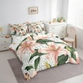 thumbnail image 3 of Homewish Pink Flowers Lily 7-Piece Twin Bedding Sets For Teens Female Girls,Spring Garden Bedding Comforter Set,Polka Dots Breathable Sheet Sets,Lightweight Room Decor,Reversible, 3 of 8