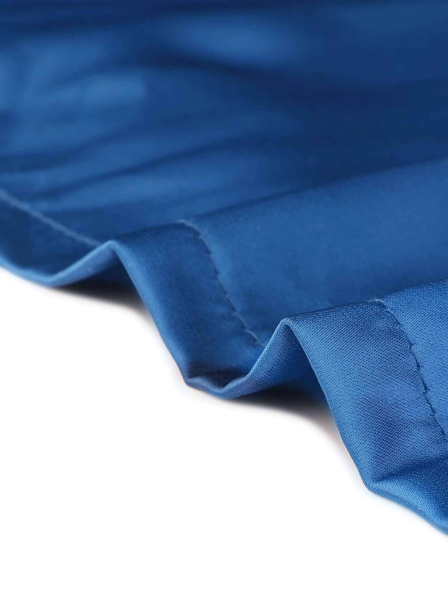 Unique Bargains Women's Pajama Loungewear Long Sleeves Tops and Pants Satin Sleepwear Sets