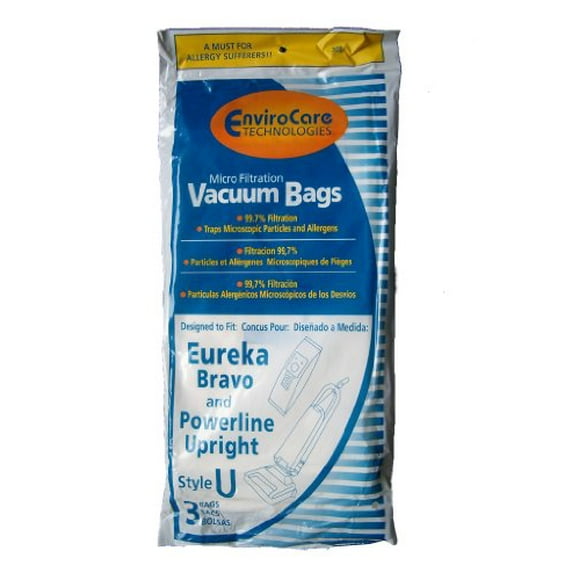 75 Eureka U Allergy Canister Vacuum Bags, Canister Series 970, 972 Vacuum Cleane