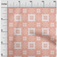 thumbnail image 2 of oneOone Polyester Spandex Peach Fabric Geometric Sewing Craft Projects Fabric Prints By Yard 56 Inch Wide, 2 of 4