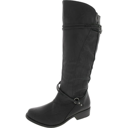 

Journee Collection Womens Round Toe Slip On Mid-Calf Boots