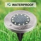 thumbnail image 4 of Paquete de 12 luces LED solares de suelo para exteriores, impermeables, de acero inoxidable, para suelo, para acceso a pasarela, césped, Patio, jardín Ormromra 2033507-2, 4 of 8