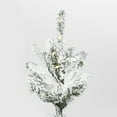 thumbnail image 5 of Vickerman 7.5' x 57" Flocked Yukon Display Artificial Christmas Tree with Warm White LED Lights., 5 of 7