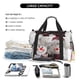thumbnail image 5 of Fotbe Christmas Snowman With Hat Bolsa de Viaje con Estampado, Bolsa de Fin de Semana para Mujer con Compartimento para Zapatos, Bolsa de Gimnasio con Bolsillo Húmedo, 5 of 7