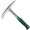 Silver-Pick, variant on MIKISS One-Piece Geological Rock Pickaxe, with TPR Shock-absorbing Handle.