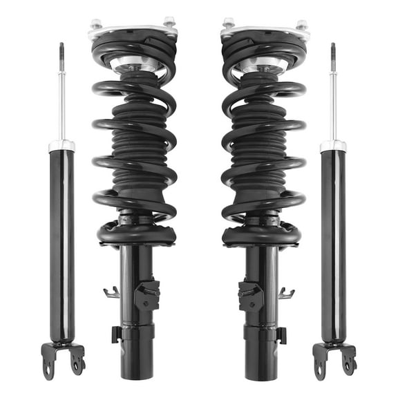 Unity Automotive Front & Rear Complete Strut Assembly Shock Kit Fits 2011-2012 Infiniti G25, 4-11415-255090-001