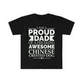thumbnail image 1 of Proud Dad Chinese Crested Dog Dad Owner Father's Day Unisex T-shirt S-3XL, 1 of 2