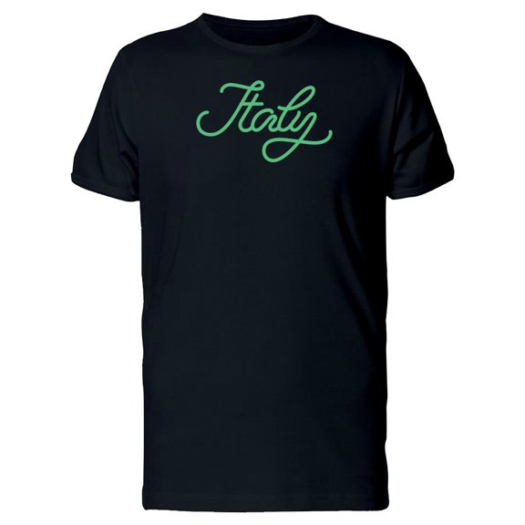 Green Handwriting Italy Tee Men's -Image by Shutterstock