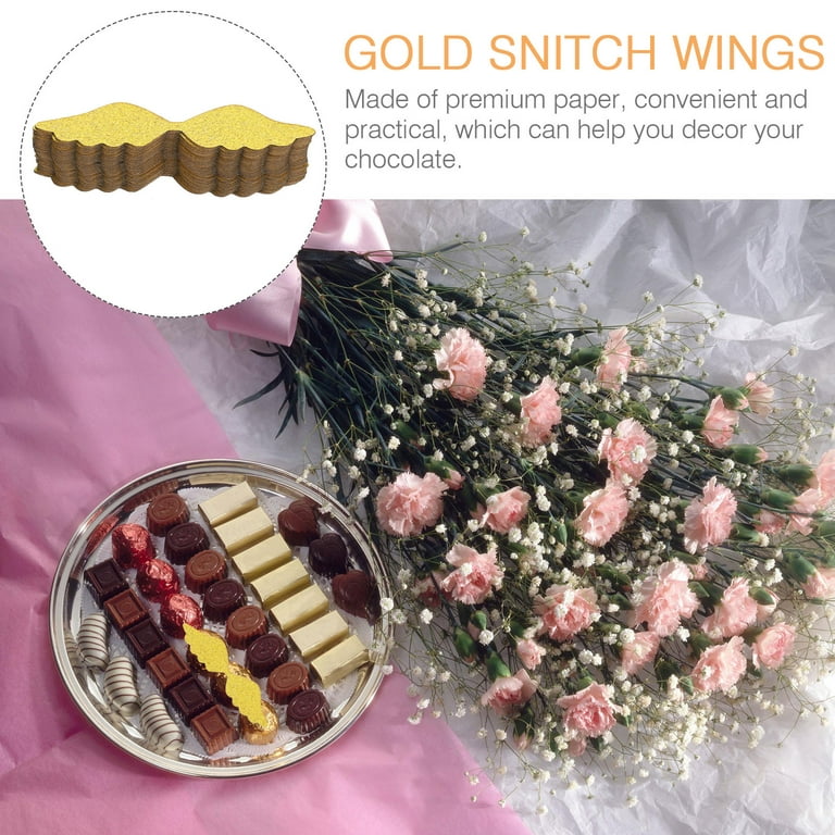 Golden Snitch Wings Chocolates, Wings Cupcake Decorations