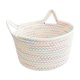 thumbnail image 2 of Rope Storage Basket With Cats Ear Handles Decorative Desktop Organizer For Keys Cosmetics And Sundries, 2 of 6