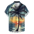 thumbnail image 4 of Blmnix T shirts for Men Guide Hawaiian Shirt Western Shirts T shirt Short Sleeve Green Collared Men's Tops,S, 4 of 6