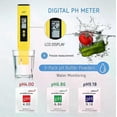 thumbnail image 3 of TDS Meter Digital Water Tester High Accuracy Digital 0-14 PH Meter Tester 0-9990ppm TDS&EC LCD Water Purity PPM Aquarium Filter, 3 of 5