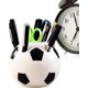 thumbnail image 1 of Portalápices para escritorio, forma de fútbol, ​​soporte para brochas de maquillaje, portalápices, funcional, elegante y duradero para escritorio, 1 of 5
