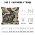thumbnail image 5 of Qinduosi Decorative Farmhouse Pillow Cover Inches Inches, Rustic Style Vintage Rabbit Throw Pillow Cover , Cover only, 5 of 5