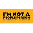 thumbnail image 2 of Novatee Im Not A People Person  Im A Peopleavoidance Specialist Sarcastic Humor Funny Saying Novelty Unisex T Shirt, 2 of 6