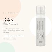 Dr. Althea 345 Relief Cream Mist, Dual-Layer Hydrating Facial Spray with Rice Extract, Lightweight Vegan Korean Skincare for Dry Skin, 3.38 fl oz
