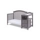 image 1 of AFG Baby Furniture Kali 4-in-1 Convertible Crib and Changer, Gray