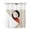 Orange, variant on No Hook Shower Curtain with Snap-in Liner, Abstract Art Sun Waterproof Fabric Bathroom Curtains, Modern Art Black Round Rustic Bath Curtains & Mesh Top Window Stall 48"x72"