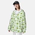 thumbnail image 5 of Kll Green Avocado Print Men'S Women’s Upf 50+ Sun Protection Outdoor Hoodie Jacket Long Sleeve Fishing Hiking Performance Shirt- Large, 5 of 8