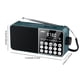 thumbnail image 4 of Radio Banda Completa Pantalla Digital LED Mini MP3 Portátil para Personas Mayores () Azul, 4 of 9