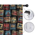 thumbnail image 4 of Blackout Kids Curtains,Monster Cartoon Truck Black Pattern Children's Insulated Curtains Set Of 2,Bedroom Essentials,Toddler Room Decor 52"x84", 4 of 5