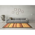 thumbnail image 3 of Ahgly Company Indoor Rectangle Abstract Brown Modern Area Rugs, 4' x 6', 3 of 4
