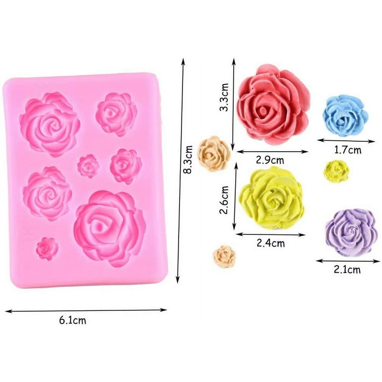 Silicone Rose Molds - Flexible, Non-Stick, and Easy to Clean for Baking and  Cake Decorating - Meloday of Love – pocoro