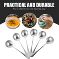 thumbnail image 5 of UPOUART 6Pcs 4.72X1.18X0.39in Stainless Steel Spoon For Daily And Party Use, 5 of 8