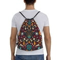 thumbnail image 2 of Bingfone Colorful Mexican2 Drawstrings Backpacks Bags For Men Women Gym Drawstrings Bag, 2 of 9