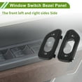 thumbnail image 5 of Unique Bargains 1 Pair Front Left Right Side Window Switch Bezel Cover No.68185910AA Door Control Switch Panel Trim for Jeep Wrangler JK 2011-2018 Plastic Black, 5 of 6