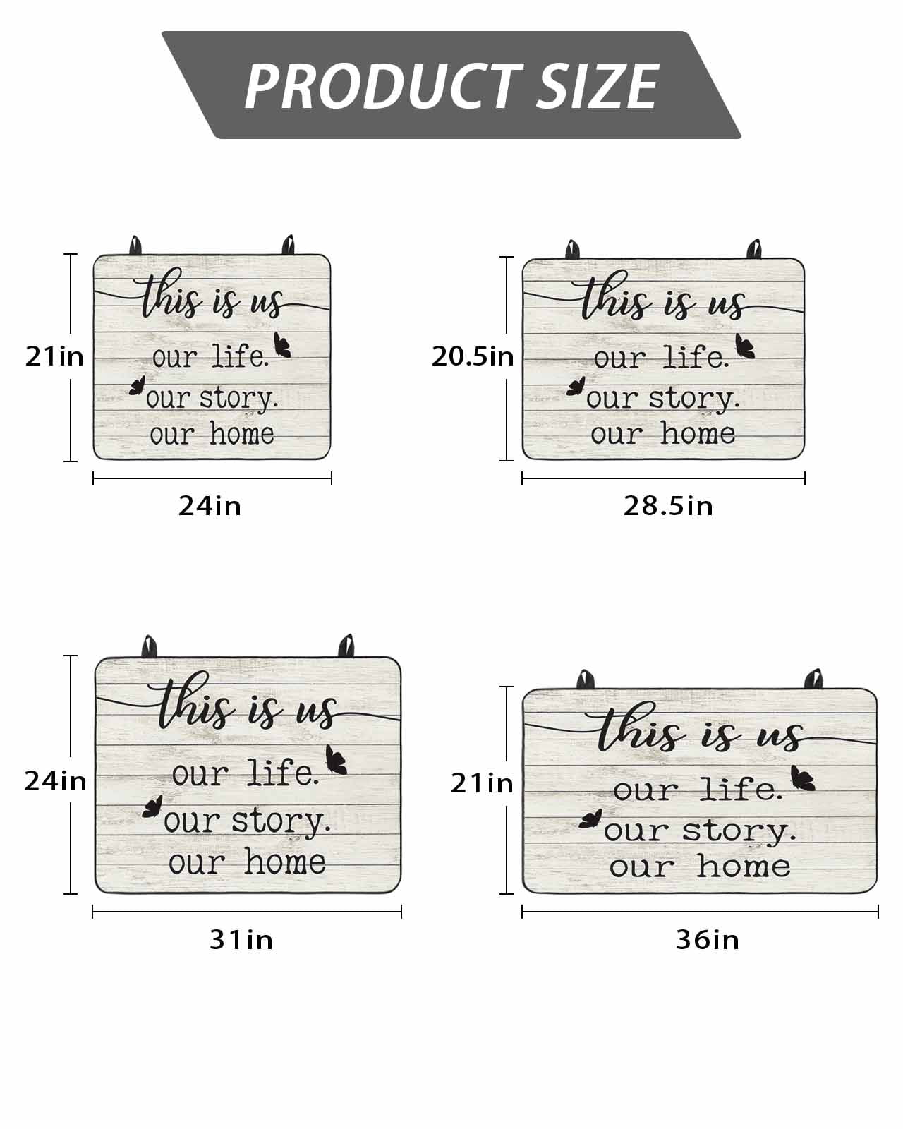 Stove Top Covers for Electric Stove, Farmhouse Butterfly Glass Stovetop Cover Protector, Rustic Retro Wooden Striped Induction Cooktop Protector Oven Mat for Kitchen Countertop 24"x21"
