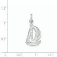 thumbnail image 2 of Sterling Silver Polished Sail Boat Pendant QC8772, 2 of 2