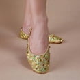 thumbnail image 4 of Zapatos de Danza de Vientre con lentejueas de Brillo Antideslizante para Niñas Oro Zulema  Zapatillas de danza del vientre, 4 of 5