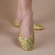 thumbnail image 4 of Zapatos de Danza de Vientre con lentejueas de Brillo Antideslizante para Niñas Oro Zulema  Zapatillas de danza del vientre, 4 of 5