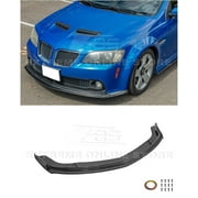 Replacement for 2008-2009 Pontiac G8 Models | EOS Performance Style Carbon Fiber Front Bumper Lower Lip Splitter Ground Effects
