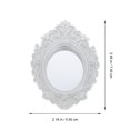 thumbnail image 2 of FRCOLOR mini simulated mirrors Silver Resin Mini Mirror for Decor Compact Size Bright Color Smooth Surface 1 Piece,2.95"X2.17"X0.28", 2 of 4