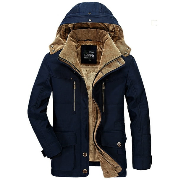 Fleece lined parka best sale mens