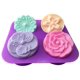 thumbnail image 1 of Moldes de silicona rosa, moldes para pasteles, formas de silicona, molde para hornear, flor de silicona para jabón para pasteles, 1 of 2
