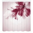 thumbnail image 2 of Ambesonne Abstract Shower Curtain, Gradient Toned Flowers Art, 69"Wx70"L, Dark Fuchsia, 2 of 4