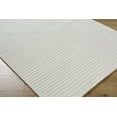 thumbnail image 3 of Hauteloom Destry Modern Hand Tufted Natural Fiber Wool Area Rug - Contemporary Striped Textured Carpet for Living Room, Bedroom, Dining Room - Ivory, Cream, Light Taupe - 8' x 10', 3 of 8