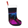thumbnail image 2 of Disketp Futuristic Purple Panther A、 Christmas Stockings, Xmas Stocking for Family Holiday Season Décor, Personalized Holiday Indoor Decorations, 2 of 7