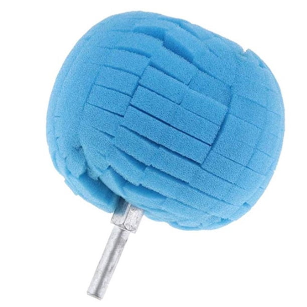 6uds. Esponja de coche de bola de almohadilla de pulido para el cuidado del cubo de neumáticos automotrices azul