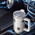 thumbnail image 6 of 40oz Tumbler with Handle and Straw, Vacuum Insulated Stainless Steel Travel Mug, Fits Car Cup Holder, Abstract Colorful Print, 6 of 6