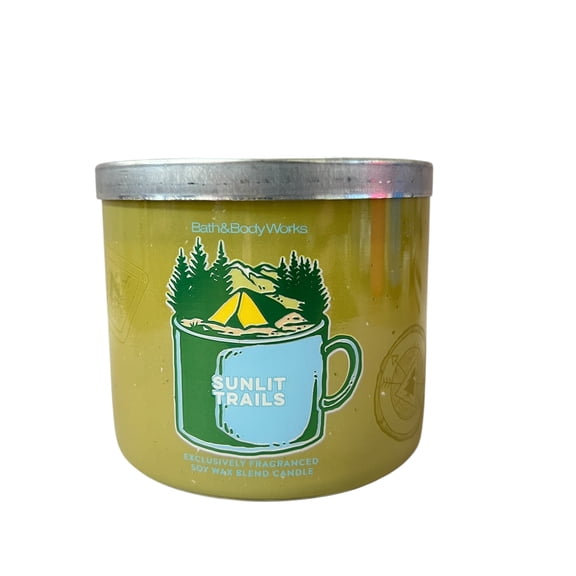 Bath & Body Works Sunlit Trails Scented 3 Wick Candle 14.5 oz
