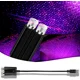 thumbnail image 1 of Proyector de estrellas USB para coche, luz nocturna portátil, luces de techo ajustables con ambiente romántico galáctico para dormitorio, fiesta, techo y más. Plug and Play (azul y rojo)., 1 of 5