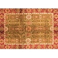 thumbnail image 1 of Ahgly Company Indoor Rectangle Oriental Orange Traditional Area Rugs, 2' x 5', 1 of 4